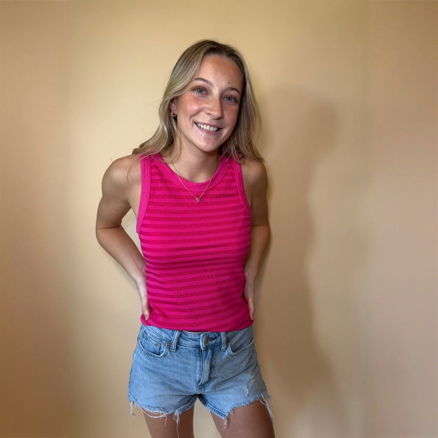 Fuchsia Reversible Tank Top
