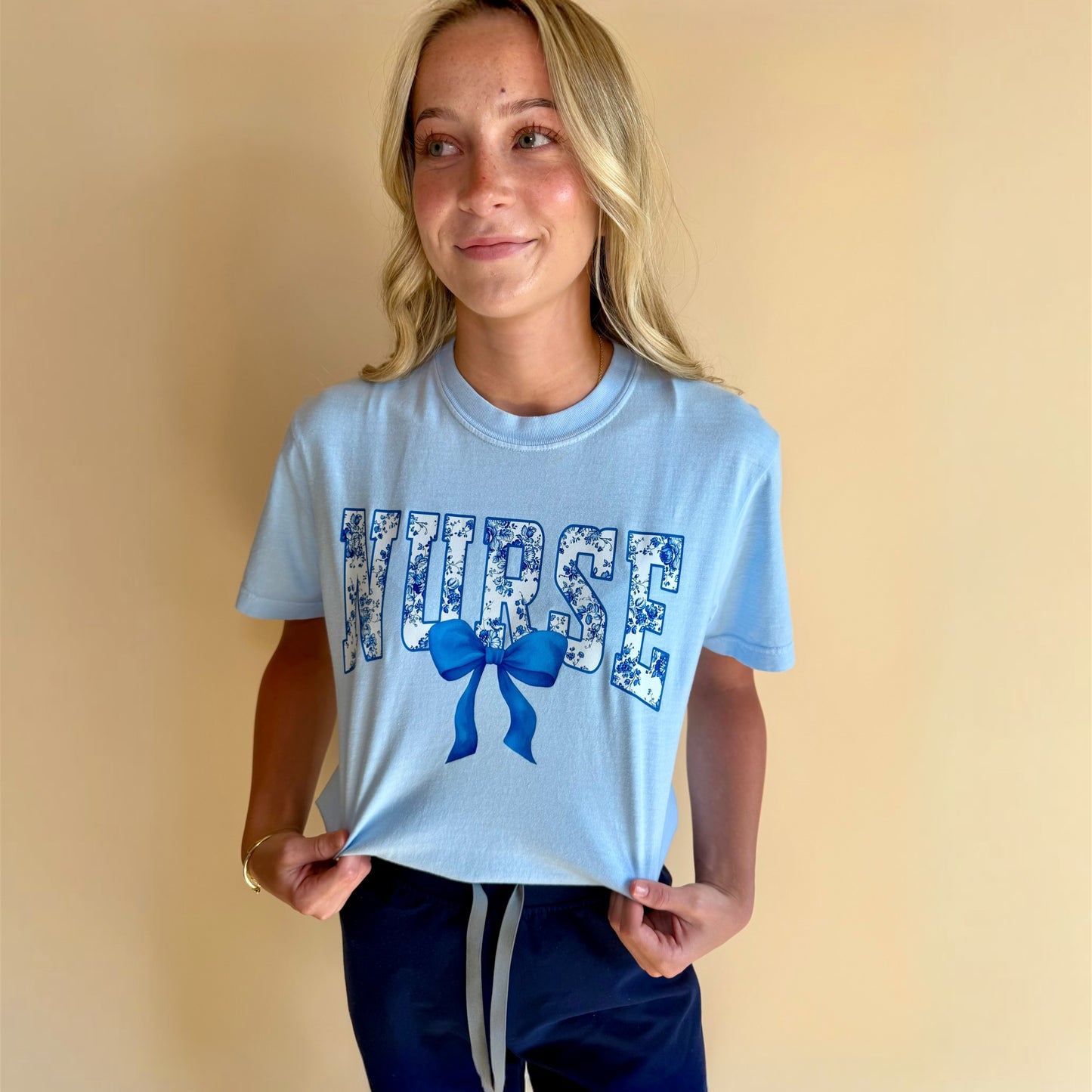 Blue Hydrangea Nurse Tee