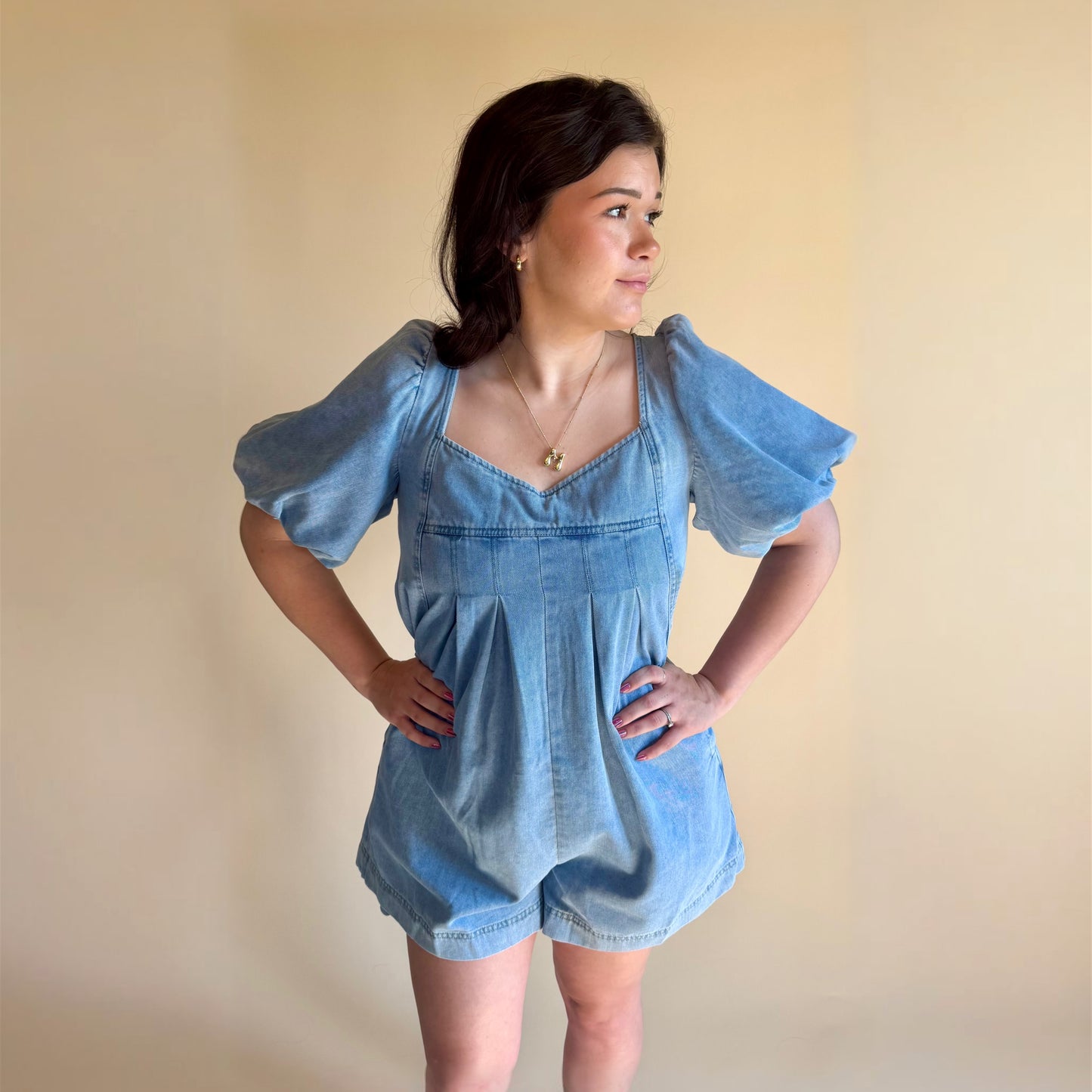 Denim Darling Romper