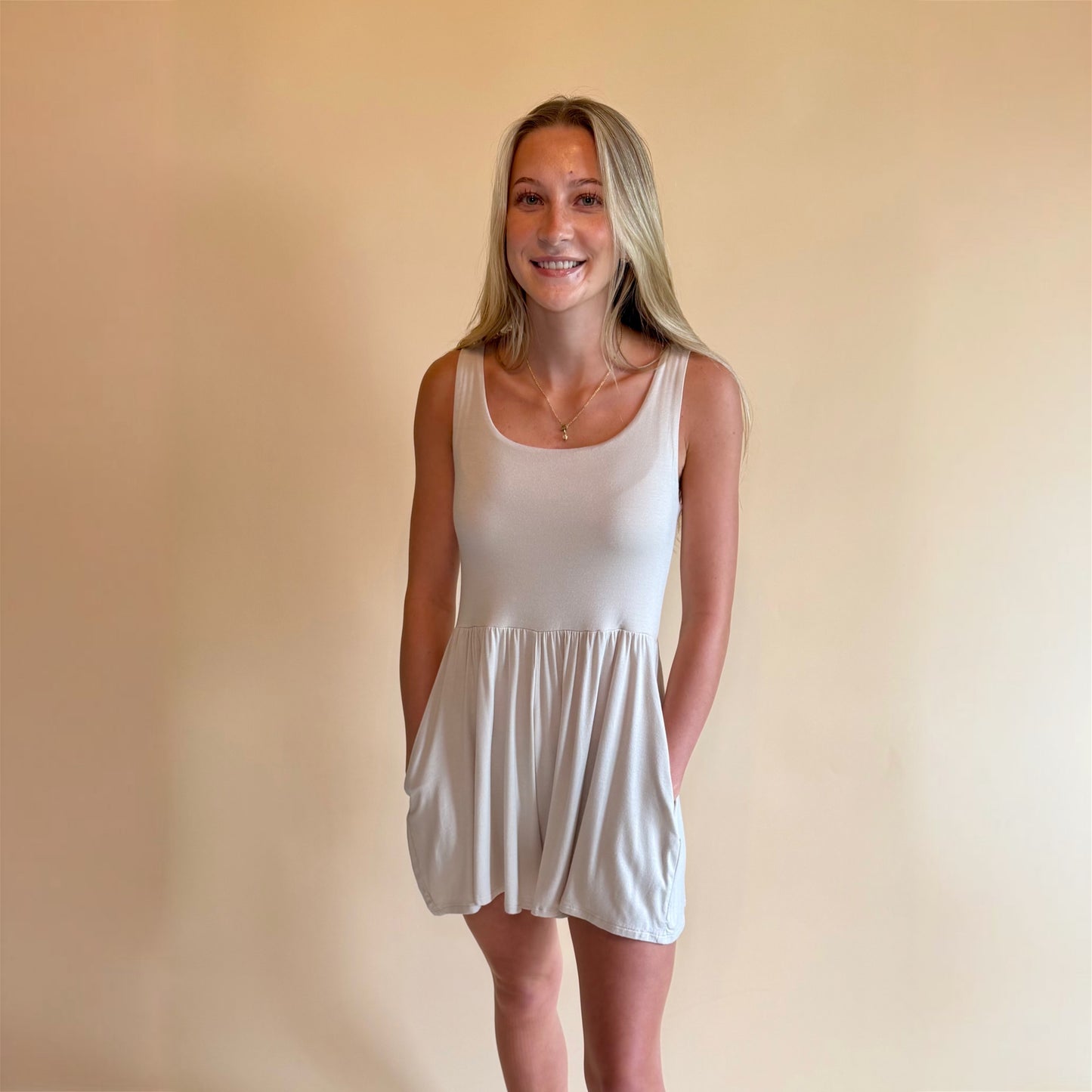 Vanilla Sky Double Layered Romper