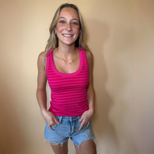 Fuchsia Reversible Tank Top