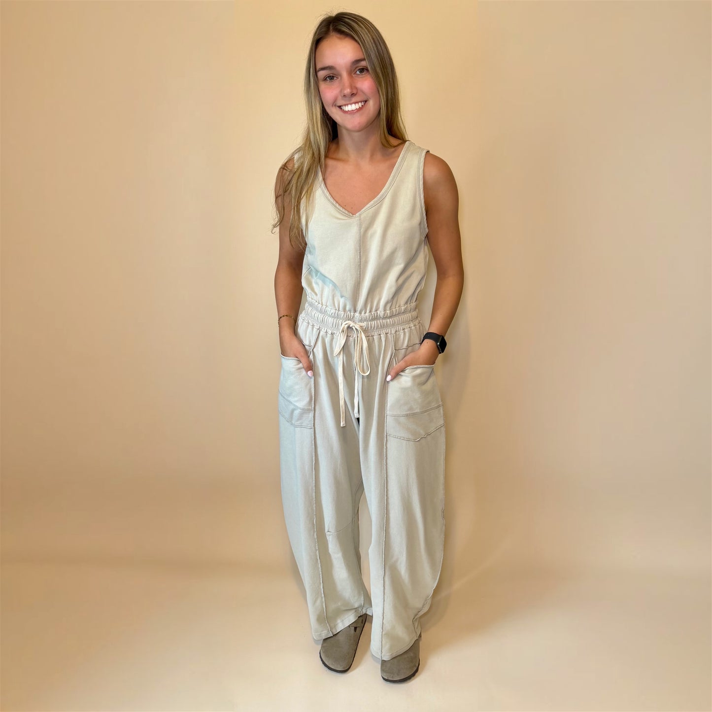 Weekend Wonder Barrel Leg Jumpsuit