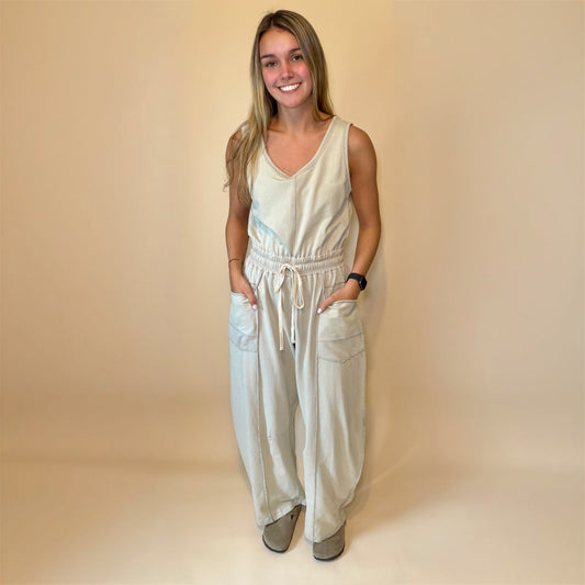 Weekend Wonder Barrel Leg Jumpsuit