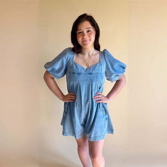 Denim Darling Romper